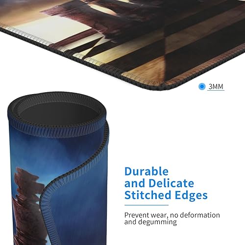 Miniatura 3 de SKETVNHR Chess Face Unreal Powerful Mouse Pad Gaming Mousepad Mouse Mat for Computer Desk Laptop Office 7 x 8.6 in Non-Slip Rubber