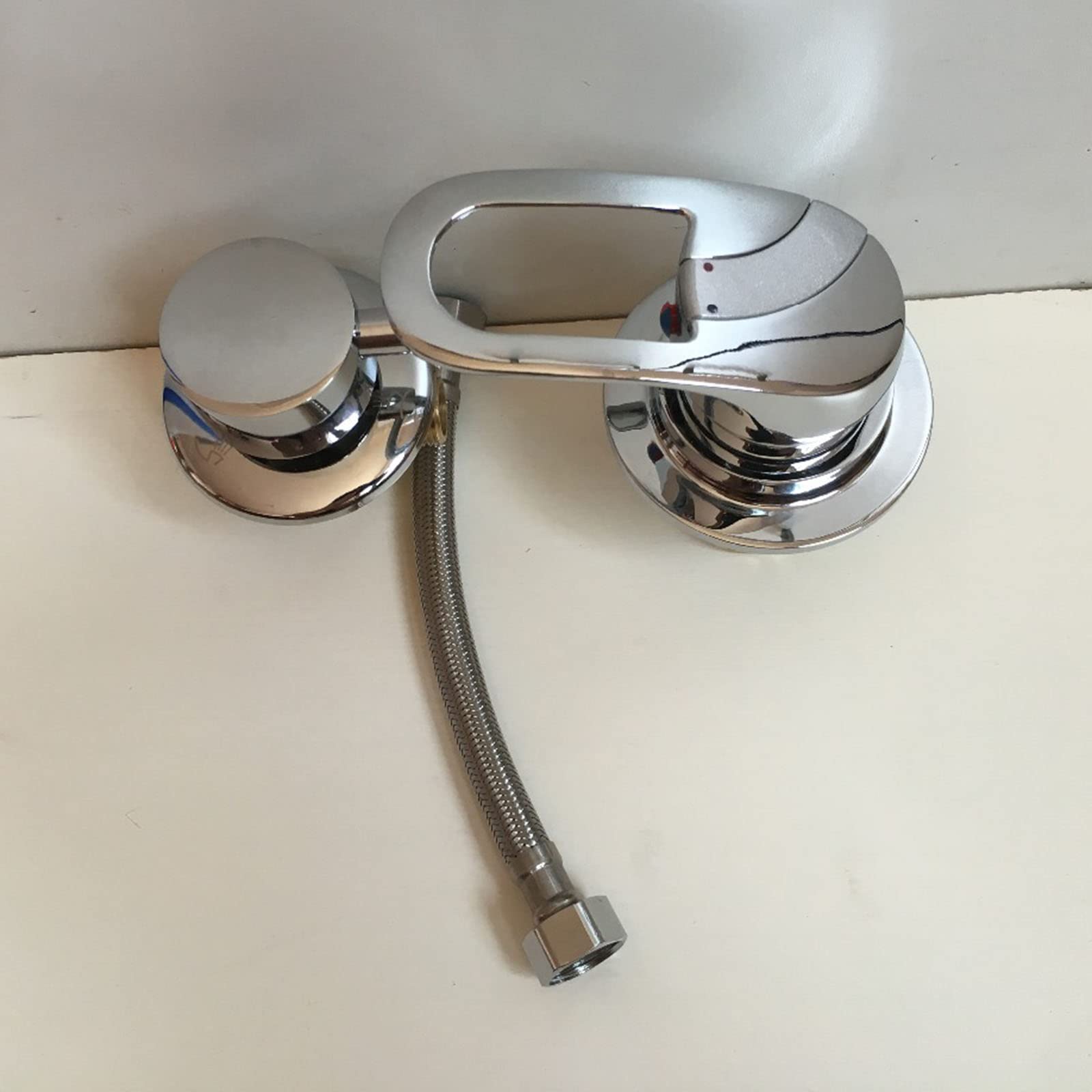 QHQQXN Naścienna mosiężna bateria prysznicowa 2/3/4/5, gwintowany kran przełączający G1/2 z wkładem ceramicznym, dzielona bateria wannowa zapewniająca efektywną kontrolę przepływu wody
