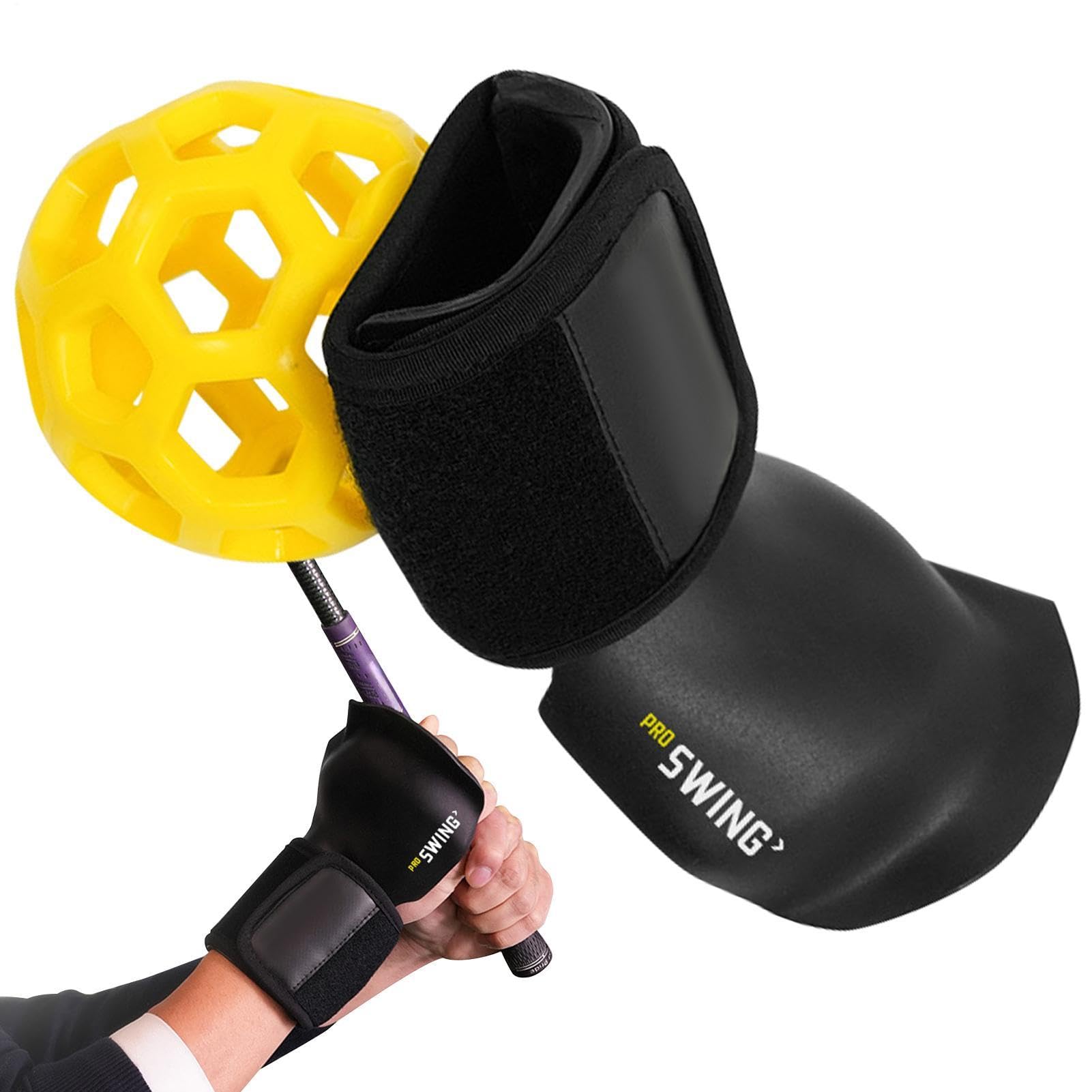 Muñequera de entrenamiento de golf, equipo de entrenamiento de golf para ayuda de swing, ayuda de entrenamiento de muñeca para corrección de swing, equipos eficientes, entrenador de gestos