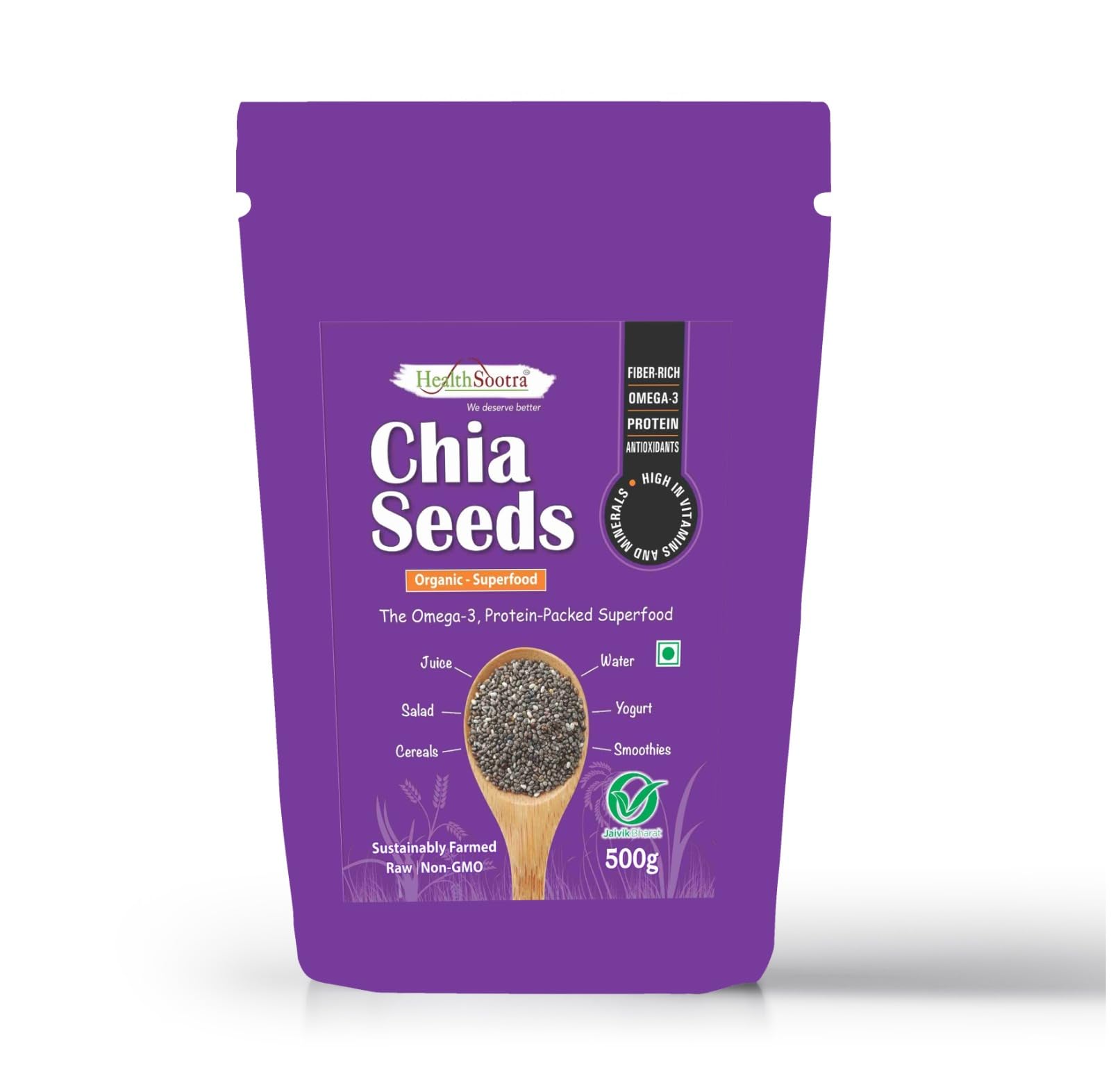 See full amazon price history chart for Healthsootra Organic Raw Chia Seeds 500 Gm (Pack Of 1), Organic Protein Rich Nutrition, Fibre Rich, and Antioxidant, Healthy Superfood Snacks For Weight Management Healthsootra Organic Raw Chia Seeds 500 Gm (Pack Of 1), Organic Protein Rich Nutrition, Fibre Rich, and Antioxidant, Healthy Superfood Snacks For Weight Management (B0D3XTC7C9) Amazon Price History, Amazon Price Tracker