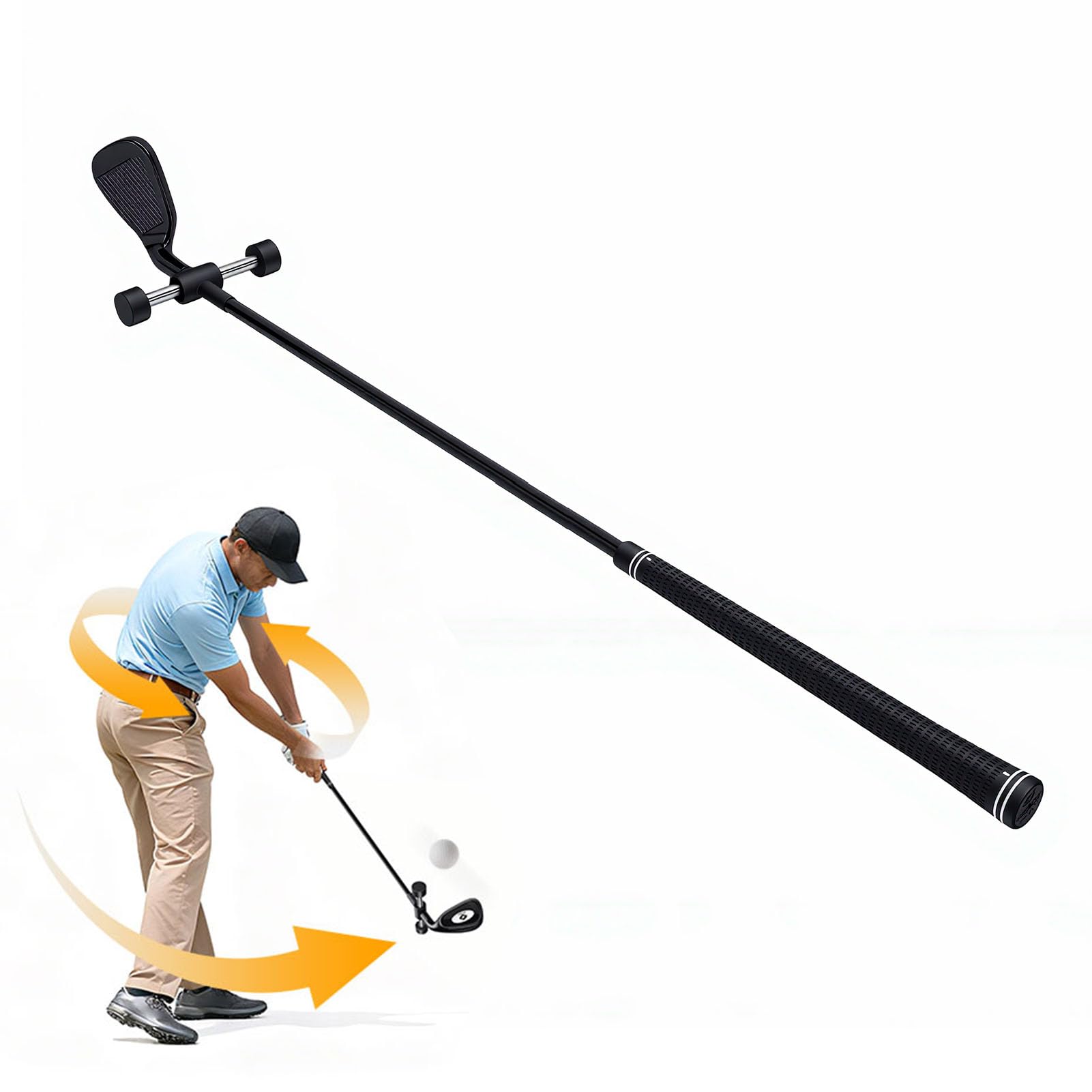 Fockety Entrenador de Velocidad de Swing de Golf, Palo de Ritmo para