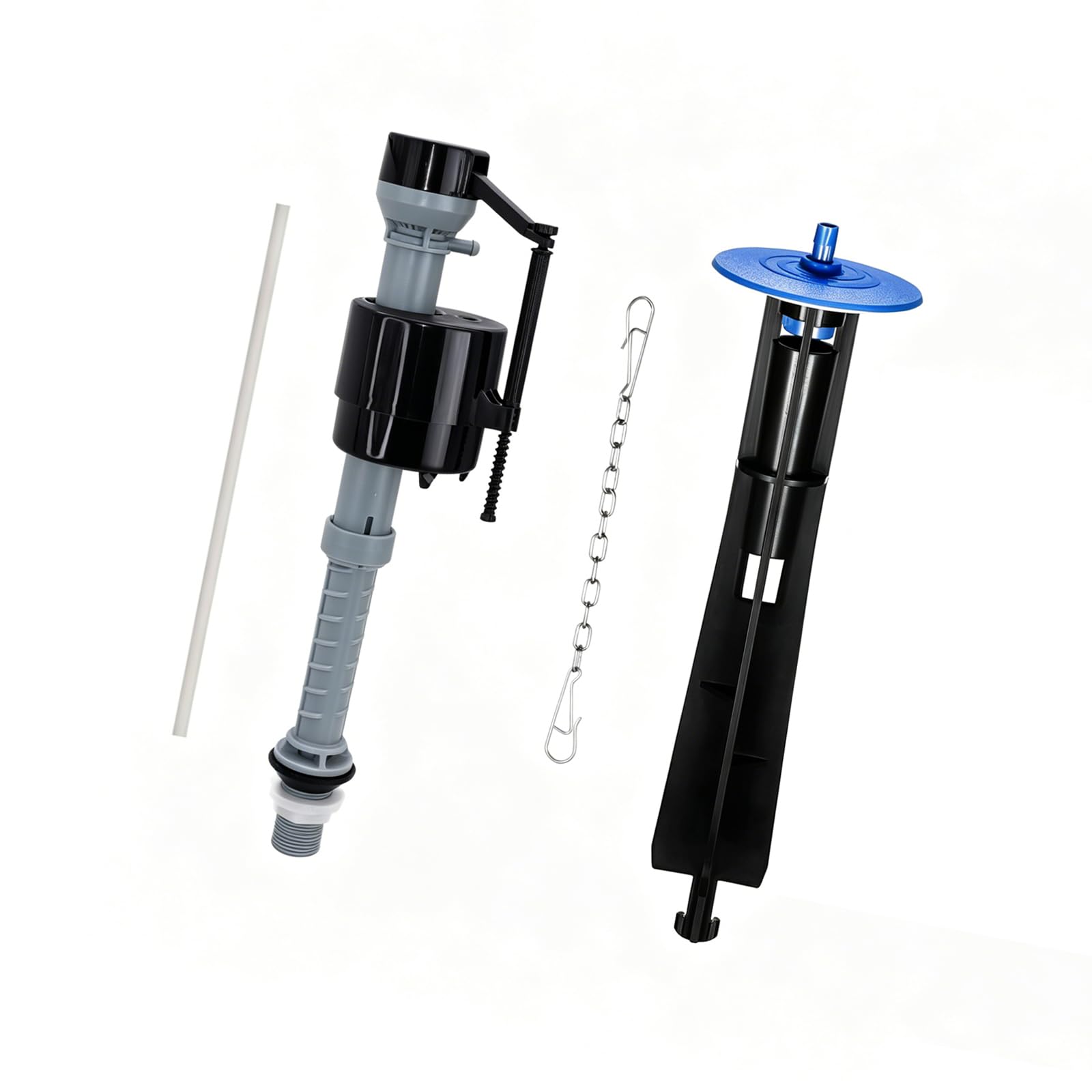 Height Adjustable Toilet Cistern Repair Set Includes Water Control and Flushing Mechanism for Leak and Conservation Adjustable Toilet Fill Gate