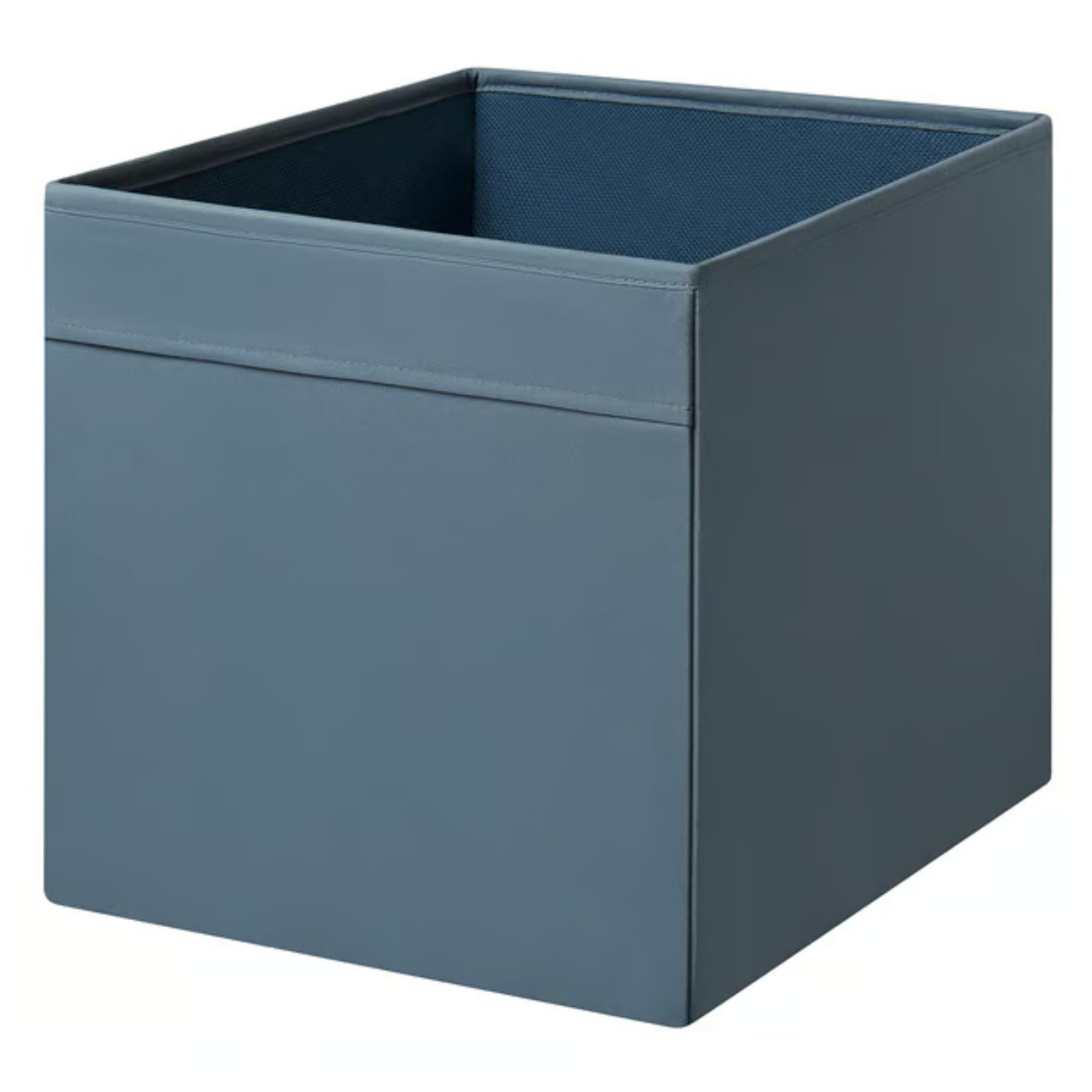 ZYCORE Drona Storage Boxes - Collapsible Fabric Storage Cube - Storage Organiser, 33x38x33cm Shelving Unit with Handle, Foldable Kellax Shelf Insert Box Idea for Home, Office Use (Blue, 1x Pack)
