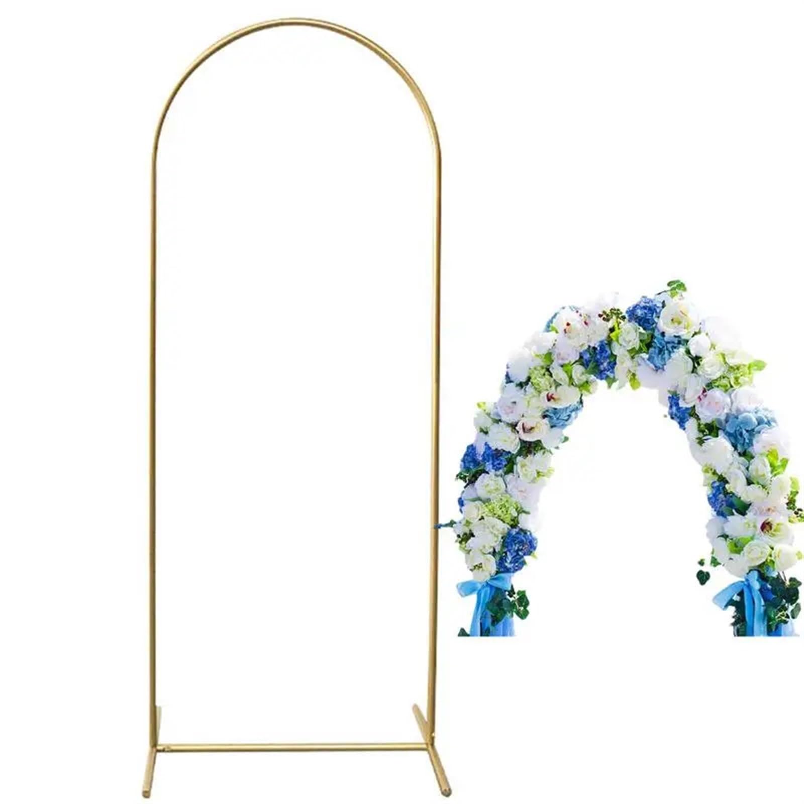 stojak na tło, Stojak na tło łuku ślubnego, metalowy złoty 60x150 cm