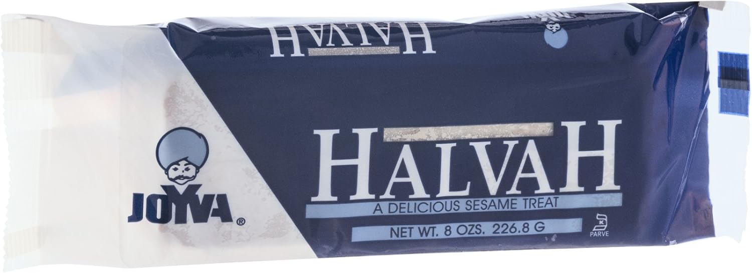 Joyva Halvah Bars, Vanilla, 8-Ounce Packages (Pack of 12)