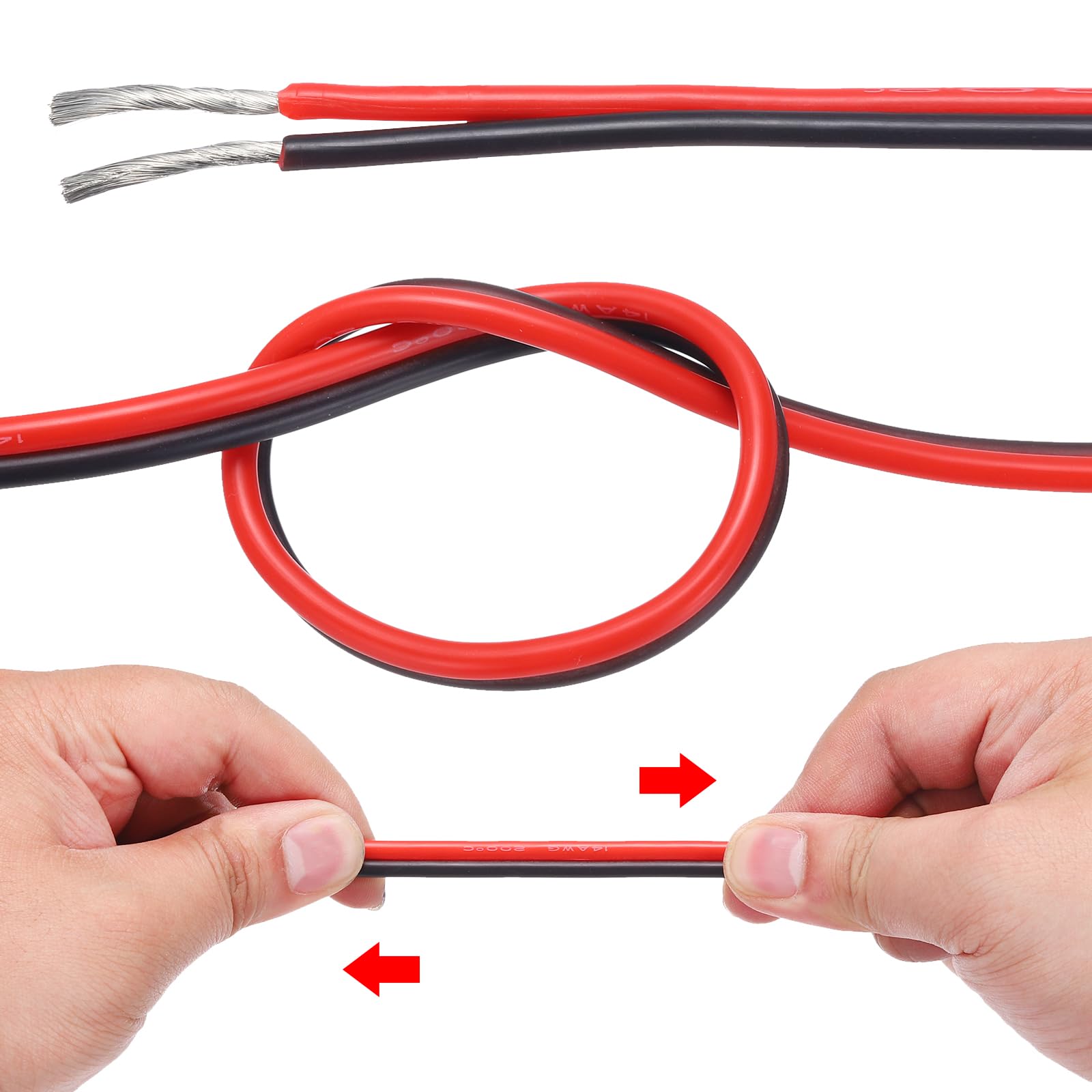 Cavo Di Alimentazione 100% In Rame 24 AWG (calibro Filo - Foto 3