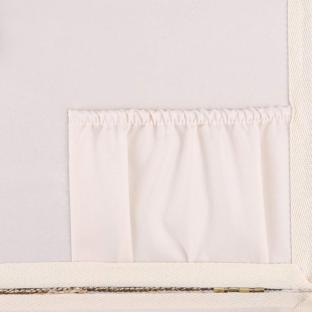 Annadue Cesta de Costura de Tela, Organizador de Almacenamiento Floral con Asa, Caja de Manualidades para Artículos Diversos del Hogar, Caja de Costura para Agujas e Hilos de Tejer
