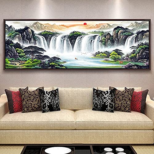 Kit Artisanat pour la Décoration Murale : offrez une broderie diamant cascade