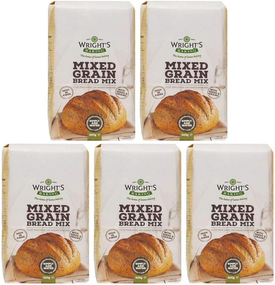 Wright's Baking Mixed Grain Bread Mix 500g (Pack of 5) - Alpine Heights