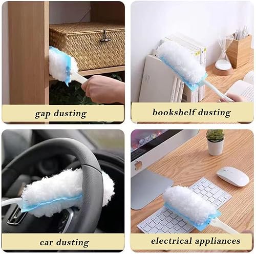 Miniatura 3 de 360 repuestos de plumero a granel cabezal de repuesto desechable para limpiar el hogar, 30 unidades