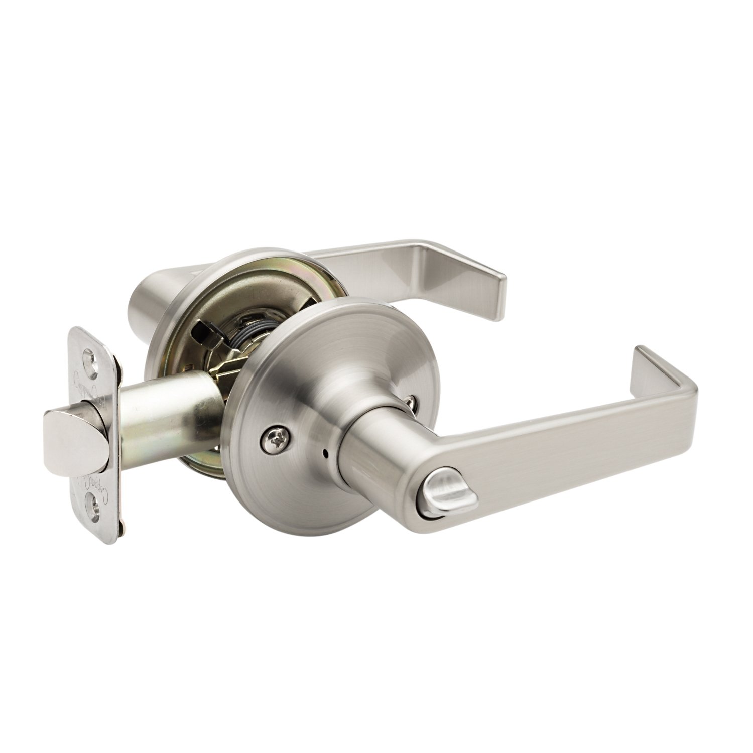 Copper Creek AL1230SS Avery Privacy Door Lever, Satin Nickel