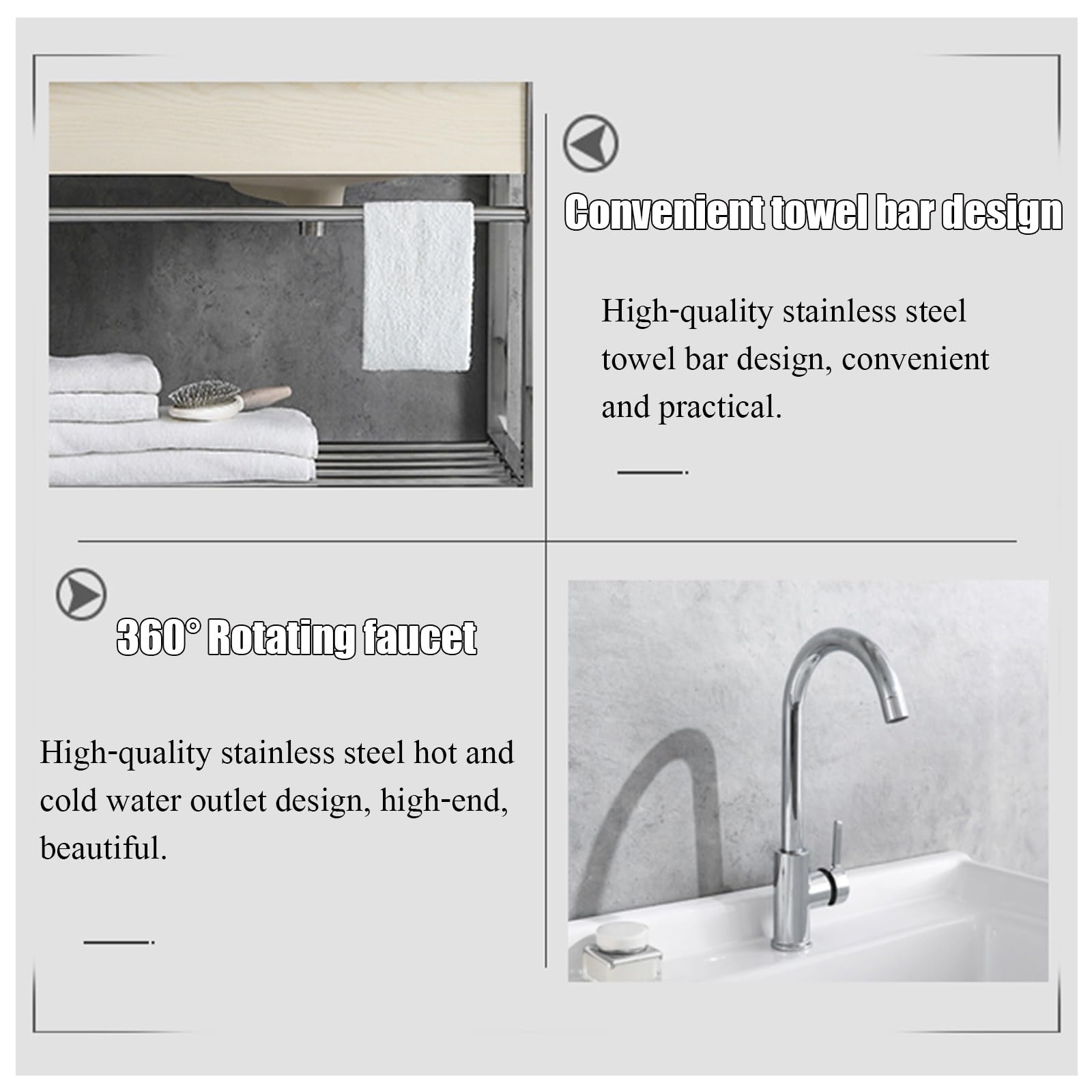 Fregadero utilitario de Acero Inoxidable - Lavabo de Porcelana Independiente de un Solo Seno con Patas de Metal para restaurantes, cocinas, lavaderos y Uso Exterior.