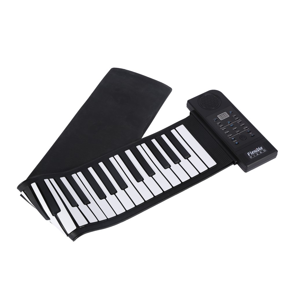 Piano Enroulable En Silicone – Pliable Et Portable – 21,7 Cm – Pour Débutants Et Jeux Parent-enfant