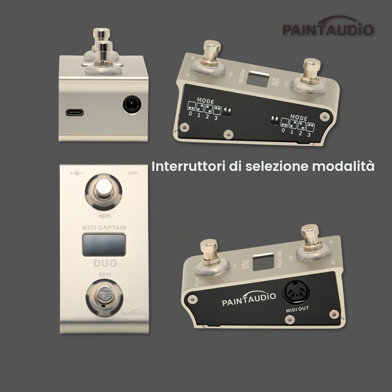 Paint Audio MIDI Captain DUO Controller a pedale tastiere multi-effetto sintetizzatore USB-DAW DSP Software USB-HID Supporto Multi-stato Switch Ciclismo