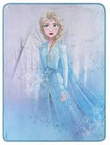 Elsa Frozen 2 Manta de copo de nieve azul Micro Raschel
