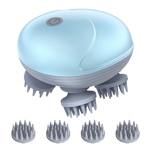 ORAI - Masajeador eléctrico para gatos, masajeador de cabeza de mascotas de mano, masajeador eléctrico del cuero cabelludo para perros y gatos, con