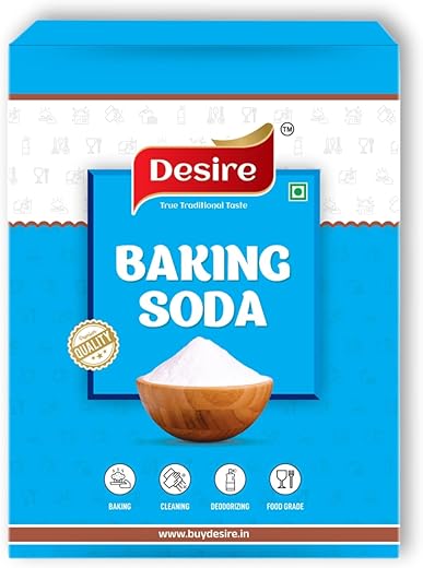 Desire Baking Soda 1 kg | Pure & Versatile for Baking, Cleaning, and Deodorizing | Perfect for Cakes, Cookies, and Breads | Natural Cleaner for...
