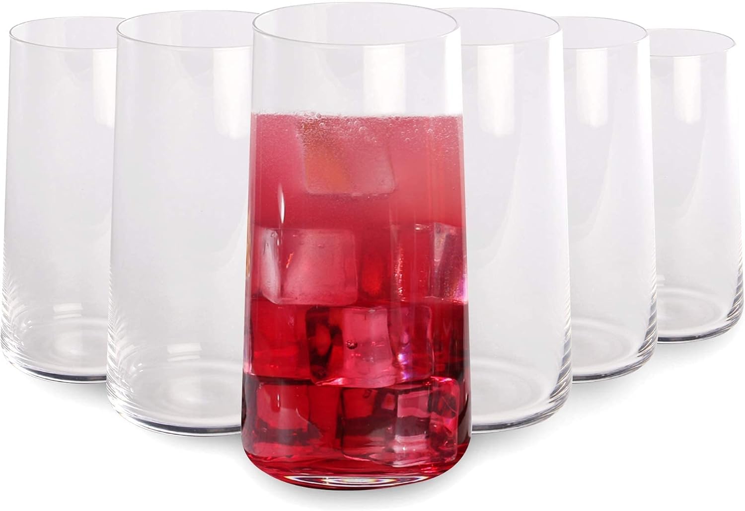 Maison & White Tall Crystal Drinking Glasses 540ml Set of 6 Water