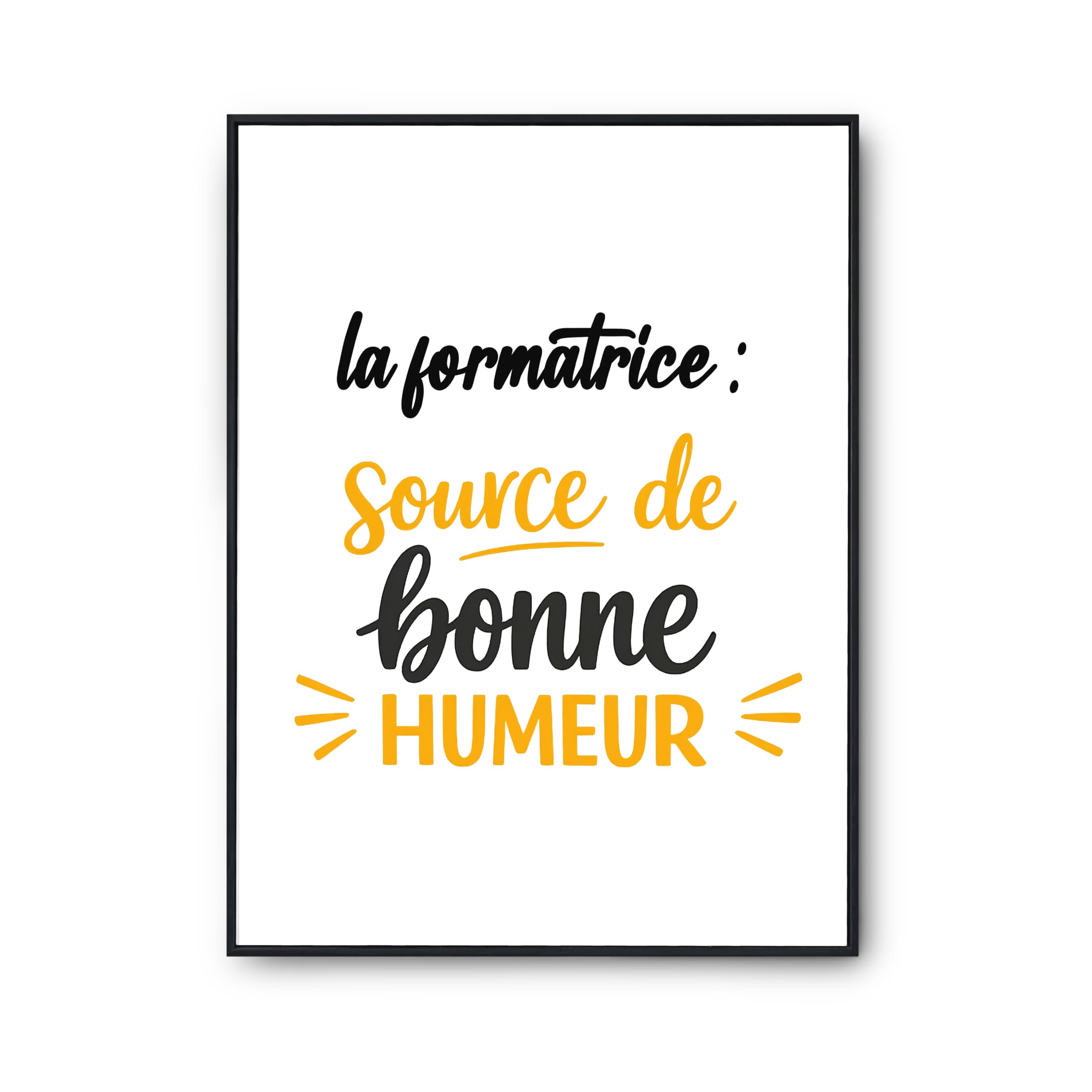 Cadeau humour formatrice - Affiche poster citation pour anniversaire
