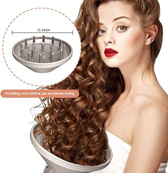 Large Diffuser Hair Dryer Attachment Compatible with Shark Flex-Style Hair-Dryer Accessories,Upgraded Bigger Diffuser Nozzle to Dryers Faster,Styling Tool Ideal For Wavy Curly Coil Hair