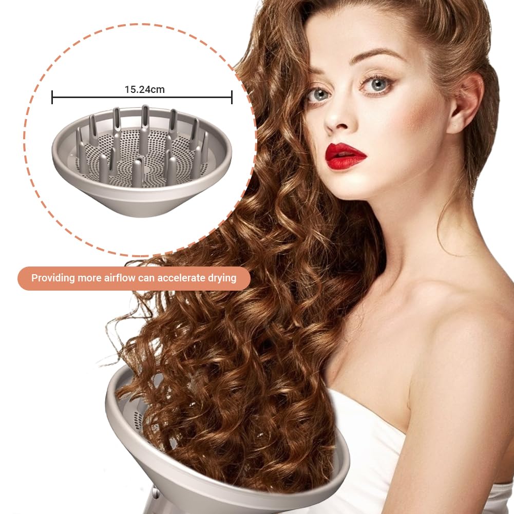Diffusore grande per asciugacapelli compatibile con accessori per asciugacapelli Shark Flex, ugello diffusore più grande per asciugare più velocemente, strumento per lo styling ideale per capelli
