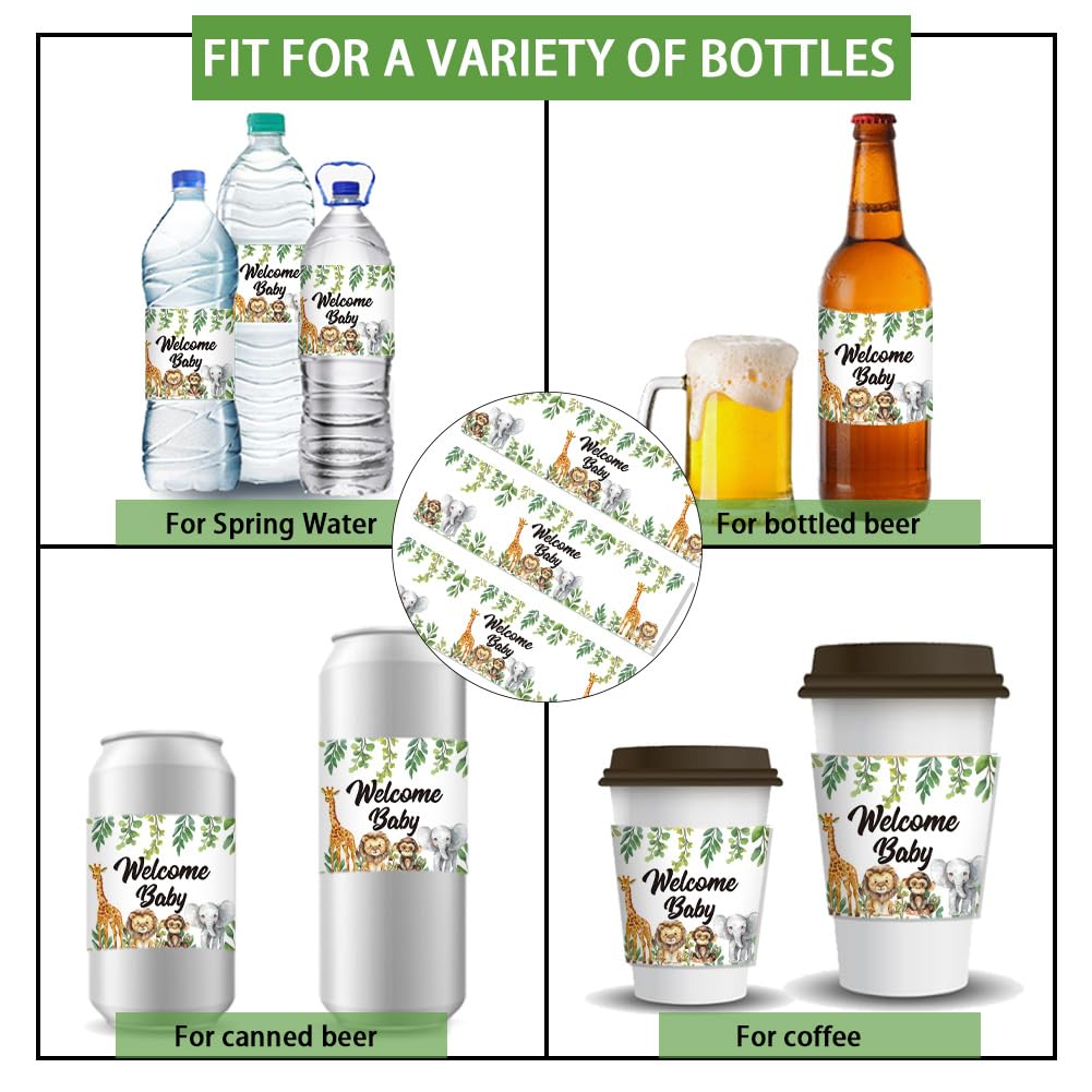 30 Étiquettes Bouteille Ours PH PandaHall - Autocollants Impermeables Fête Prénatale