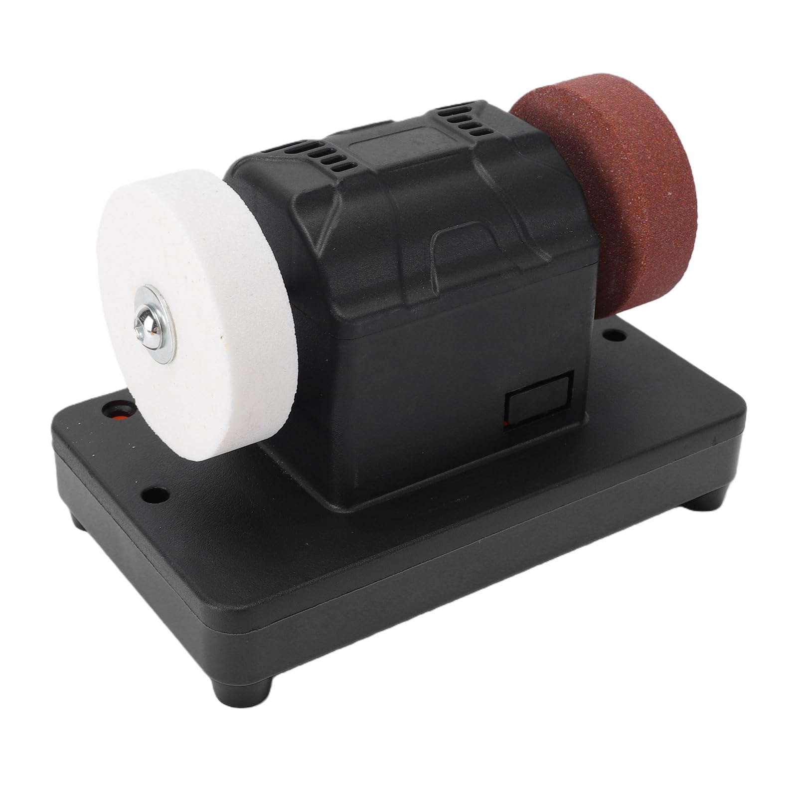 Generic Mini Amoladora de Banco Inalámbrica con Batería, Velocidad Ajustable de 3 Pulgadas para Herramientas de Molienda y Eliminación de óxido, Color Negro