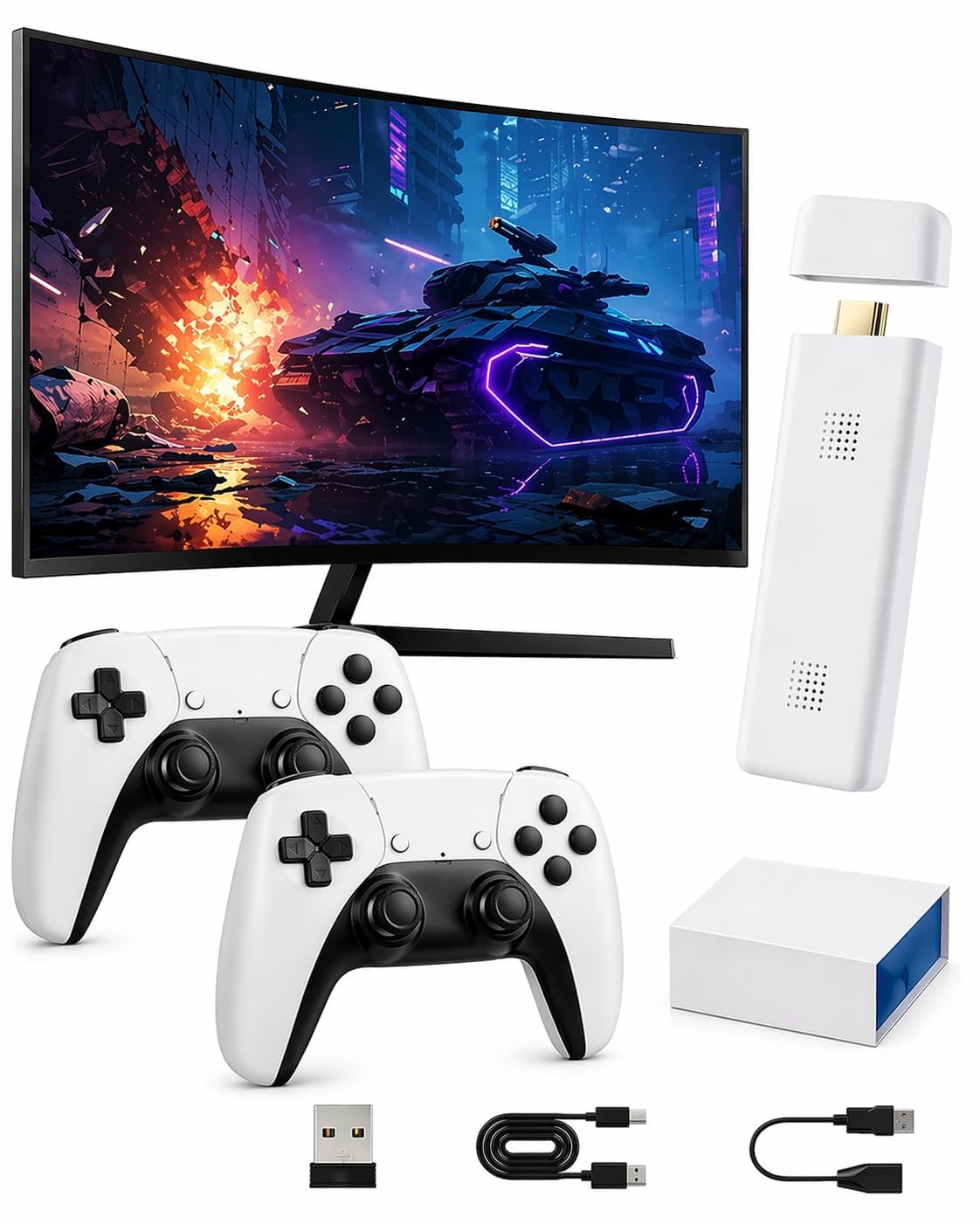 2026 4K HDMI Gaming Console for TV, Plug and Play Video Game System with 2 Wireless Controllers, Family Entertainment for Kids & Adults (Special Standard Edition) G01-image-42