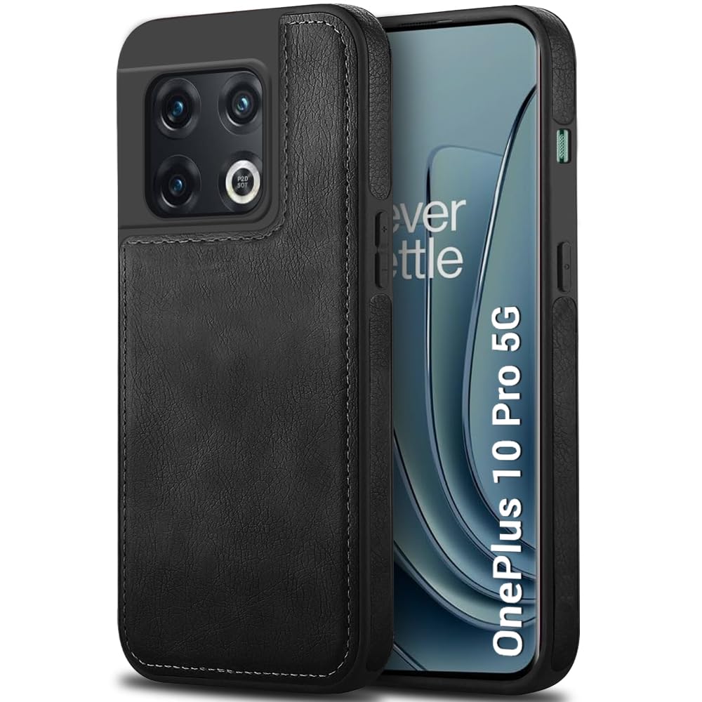 TheGiftKart Genuine Leather Finish Back Cover Case for OnePlus 10 Pro 5G | Shockproof Design | Raised Edges for Camera & Screen Protection | Stunning Minimalist Design Back Case Cover (Green) — Amazon image 10