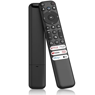 RC813 Replacement Remote Control for TCL Google QM8 / QM7 / S5 / S4 / S3 / Q7 / Q6 / Q5 4K UHD HDR LED QLED QD-Mini LED Full-HD Smart TVs - Amazon product rated Grade B