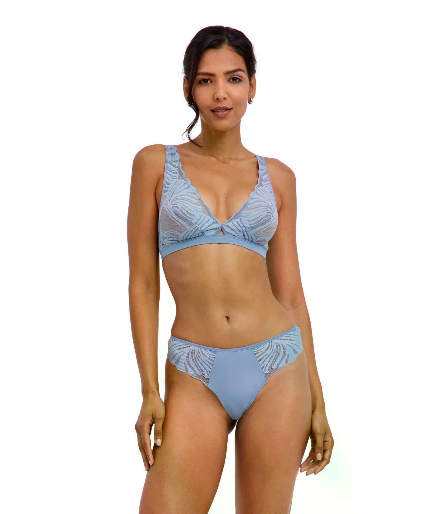 Falke Donna Delicate Touch Triangle Reggiseno con Pizzo Senza Ferretto
