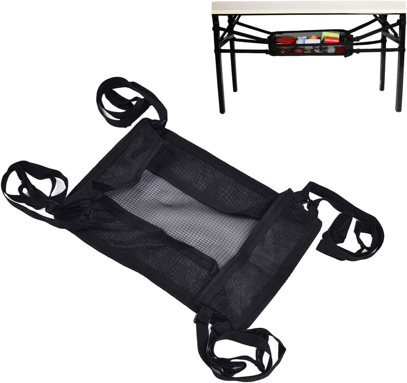 Wobythan Mesh Storage Bag for Camping Table Outdoor Folding