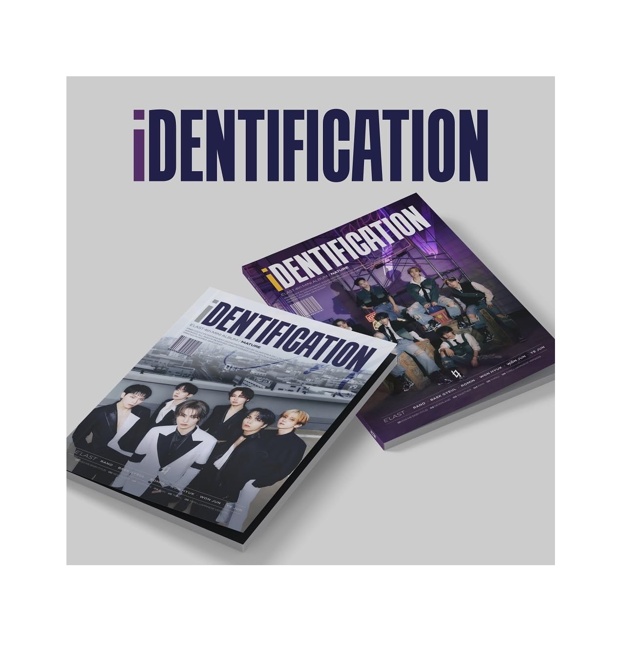 E'LAST ELAST - 4th Mini Album iDENTIFICATION CD+Folded Poster (2 versions SET (No Poster))