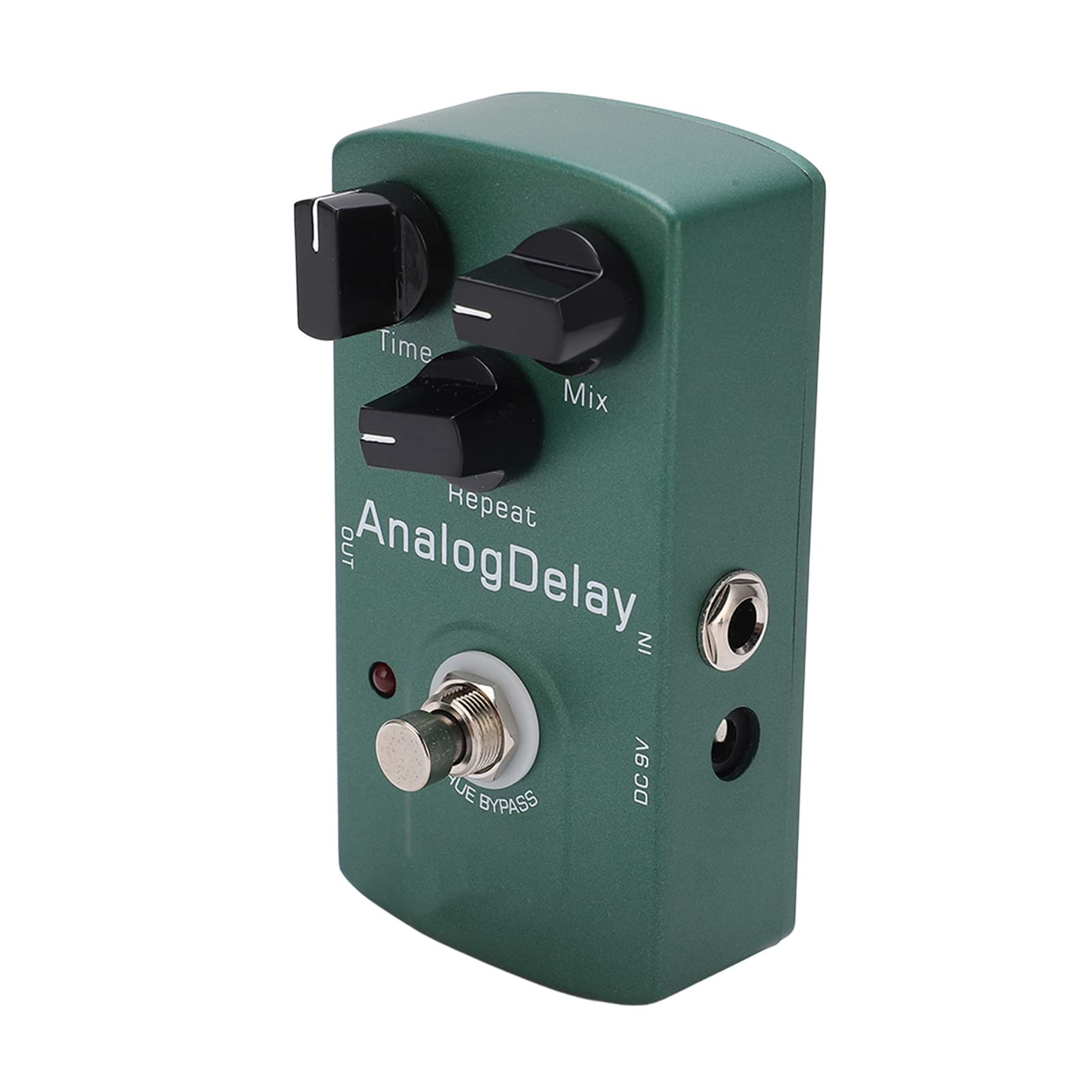 Pedale effetto Delay analogico Pedali monoblocco per chitarra elettrica con ritardi del circuito True Bypass per musicisti professionisti e appassionati di chitarra Green Metal