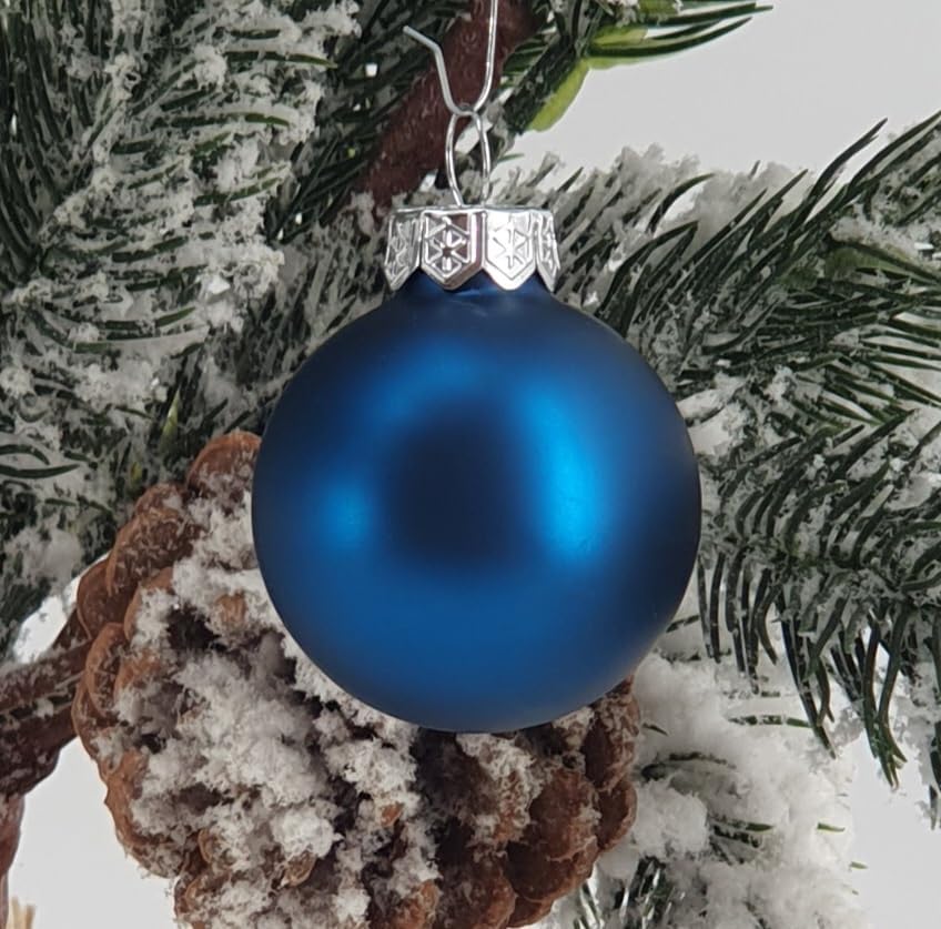 Thüringer Glasdesign Christbaumkugeln Christmas - Weihnachtsdeko - Christbaumschmuck (40 St.) - Weihnachtsbaum Kugeln aus Glas - 3 Größen - 9065
