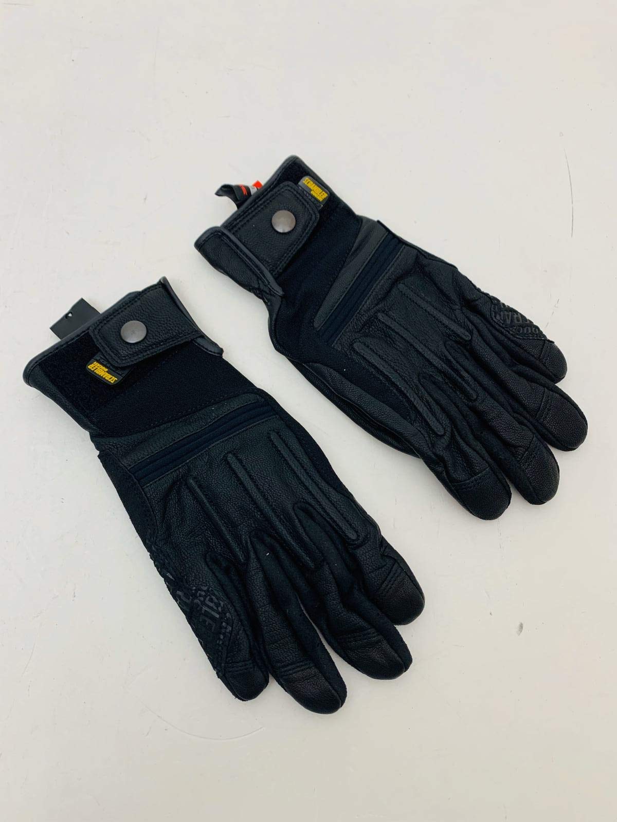 Gants Moto Ducati Scrambler Avec Rembourrage Gel - Paume Cuir Synthétique - Blanc