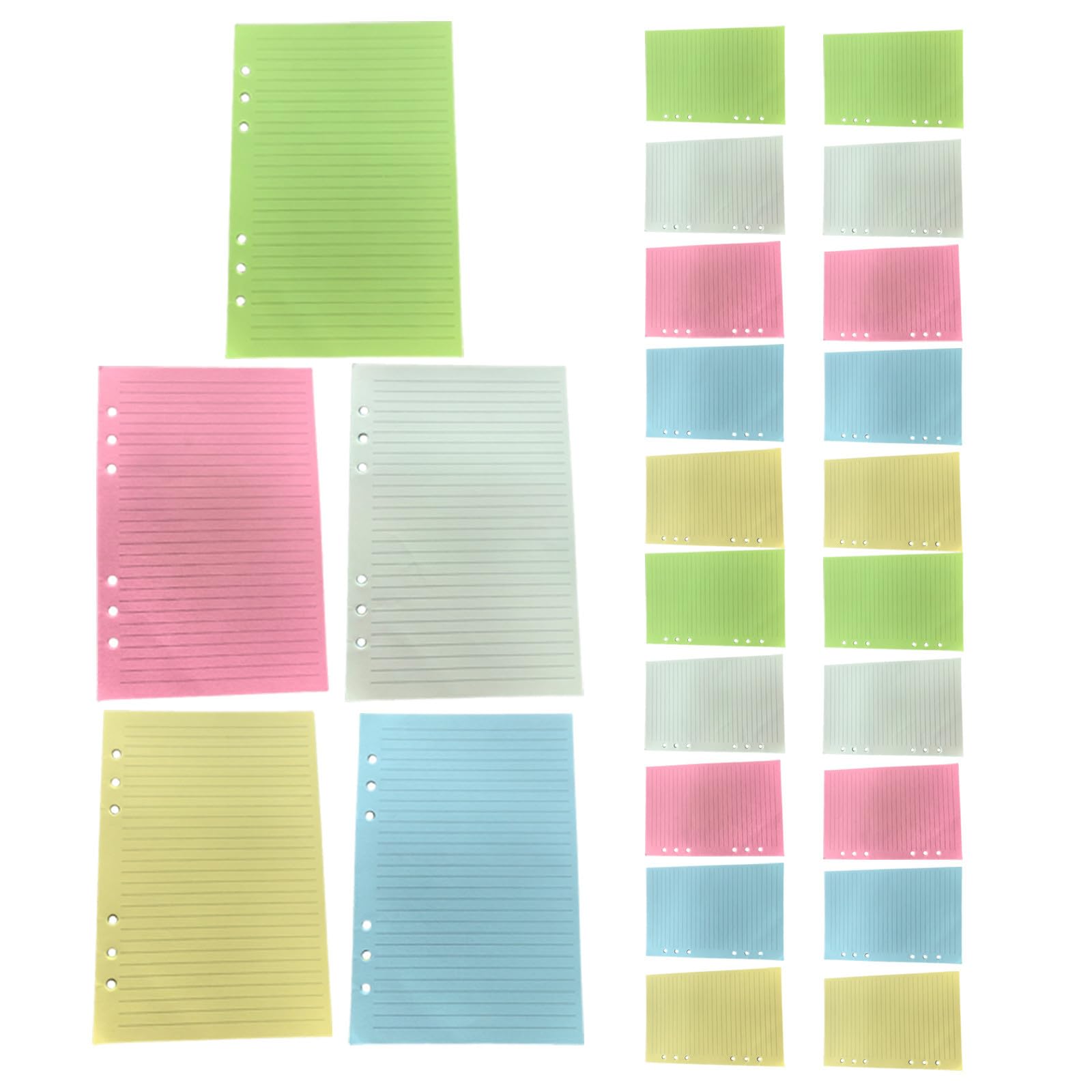 Papel recargable para cuaderno que soluciona el desorden con hojas rayadas de notas 8