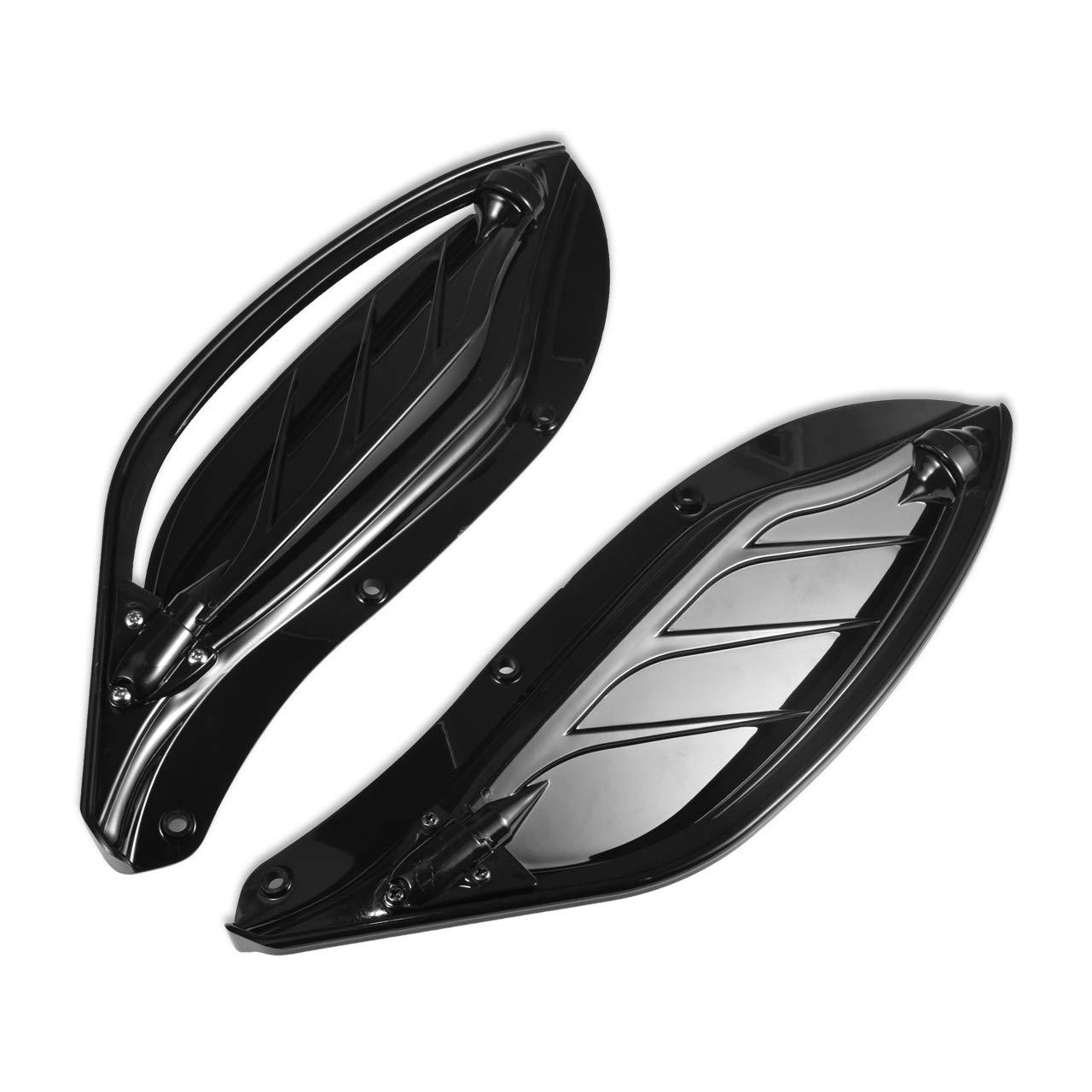 Déflecteur d'air en plastique ABS pour Harley Touring 96-13 Noir