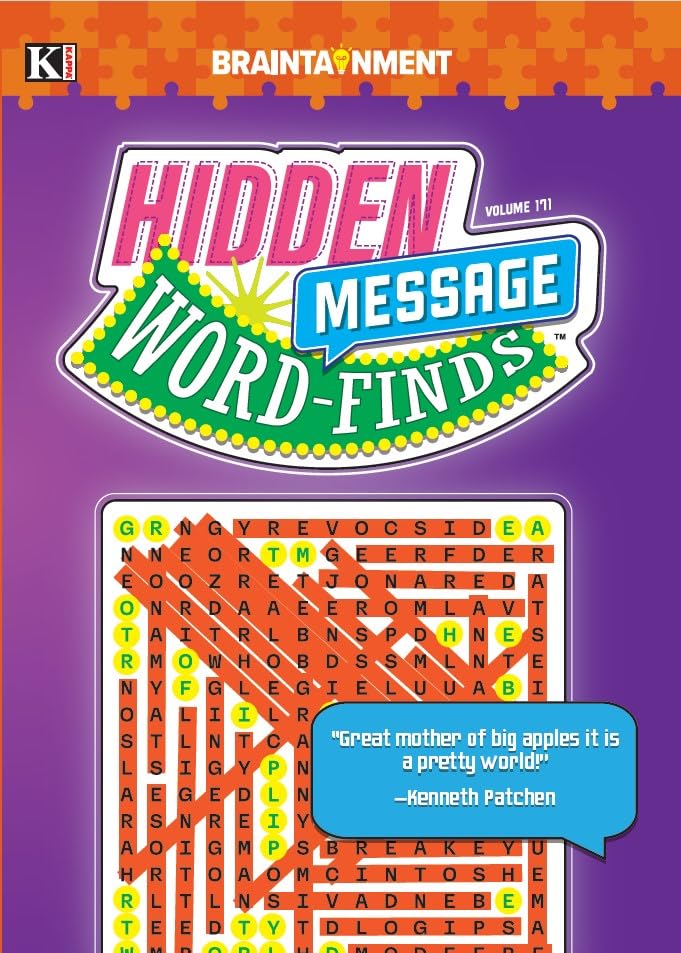 Hidden Message Word-Finds Word Search Puzzle Book
