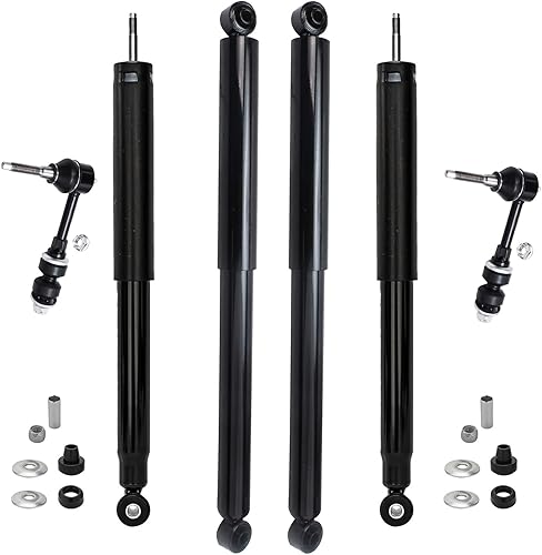 Miniatura 98 de Detroit Axle - Amortiguadores traseros para Chevrolet Equinox GMC Terrain Pontiac Torrent Saturn Vue Suzuki XL-7, 2 Amortiguadores traseros