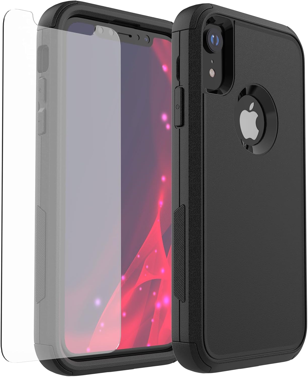 X-belmox Protective Phone Case For IPhone 15 Pro Max Blue, [ Shockproof] Heavy Duty 15 Pro Max Phone Case, [Non-Slip] 3-Layer Drop Proof Rugged Protection For Apple 15 Pro Max 6.7 Inch