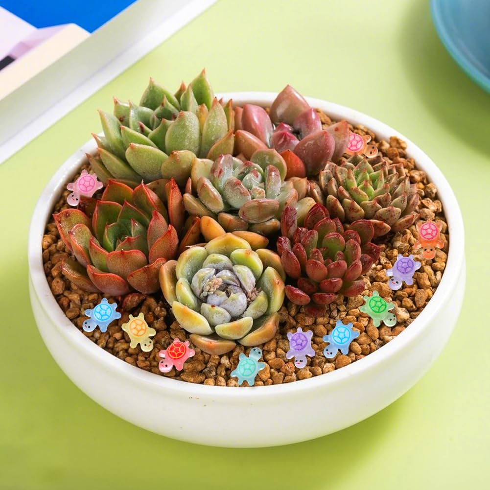 Snapklik.com : 200 Pcs Mini Resin Turtles Glow In The Dark, Tiny Sea ...