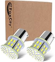 Vista 7 de 12 V 1156 Paquete de 10 bombillas LED blancas brillantes 1156 1141 1003 50-SMD para interior de coche RV Camper luz