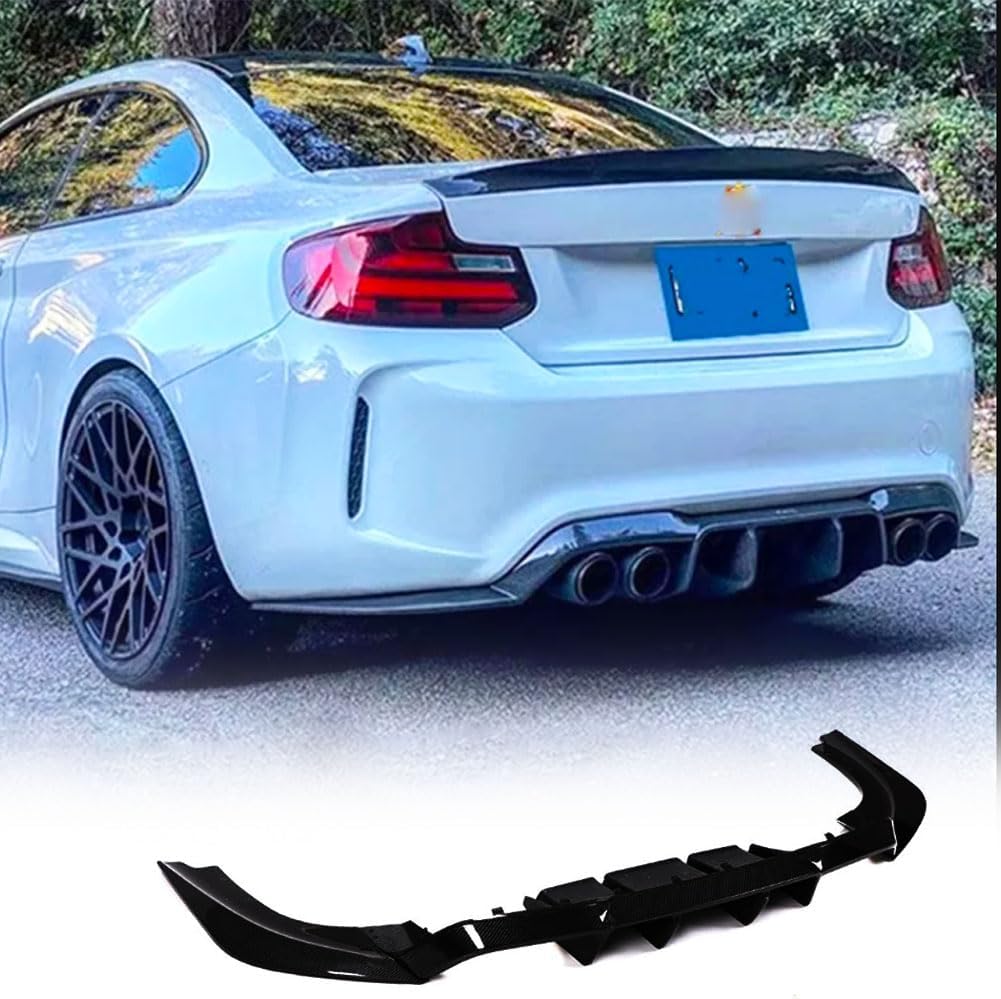 Gloss Black Rear Bumper Lip Diffuser Fits for BMW F87 M2 M2C Competition Coupe 2016-2019 Fiberglass Lower Bumper Lip Spoiler Body Kit Factory Outlet