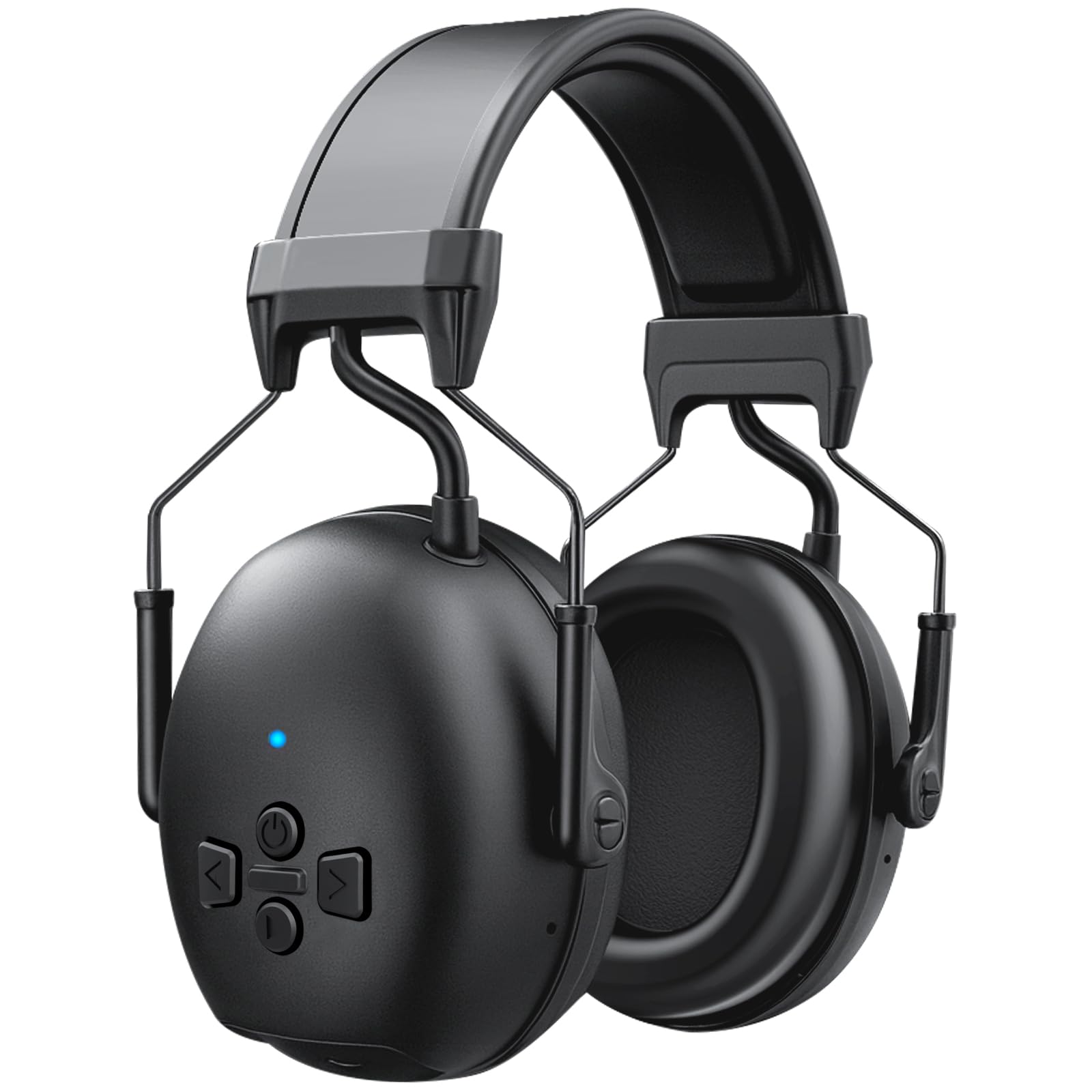 Auriculares protección auditiva Bluetooth 5.4, 120 Horas reproducción, micrófono Integrado, SNR 30 dB, Protectores auditivos con cancelación de Ruido para Cortar el césped, Trabajar la Madera