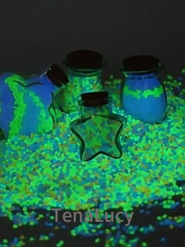 10000 Stück Leuchtsteine Glow In The Dark | Für Garten, Aquarium & Deko | Wiederverwendbar