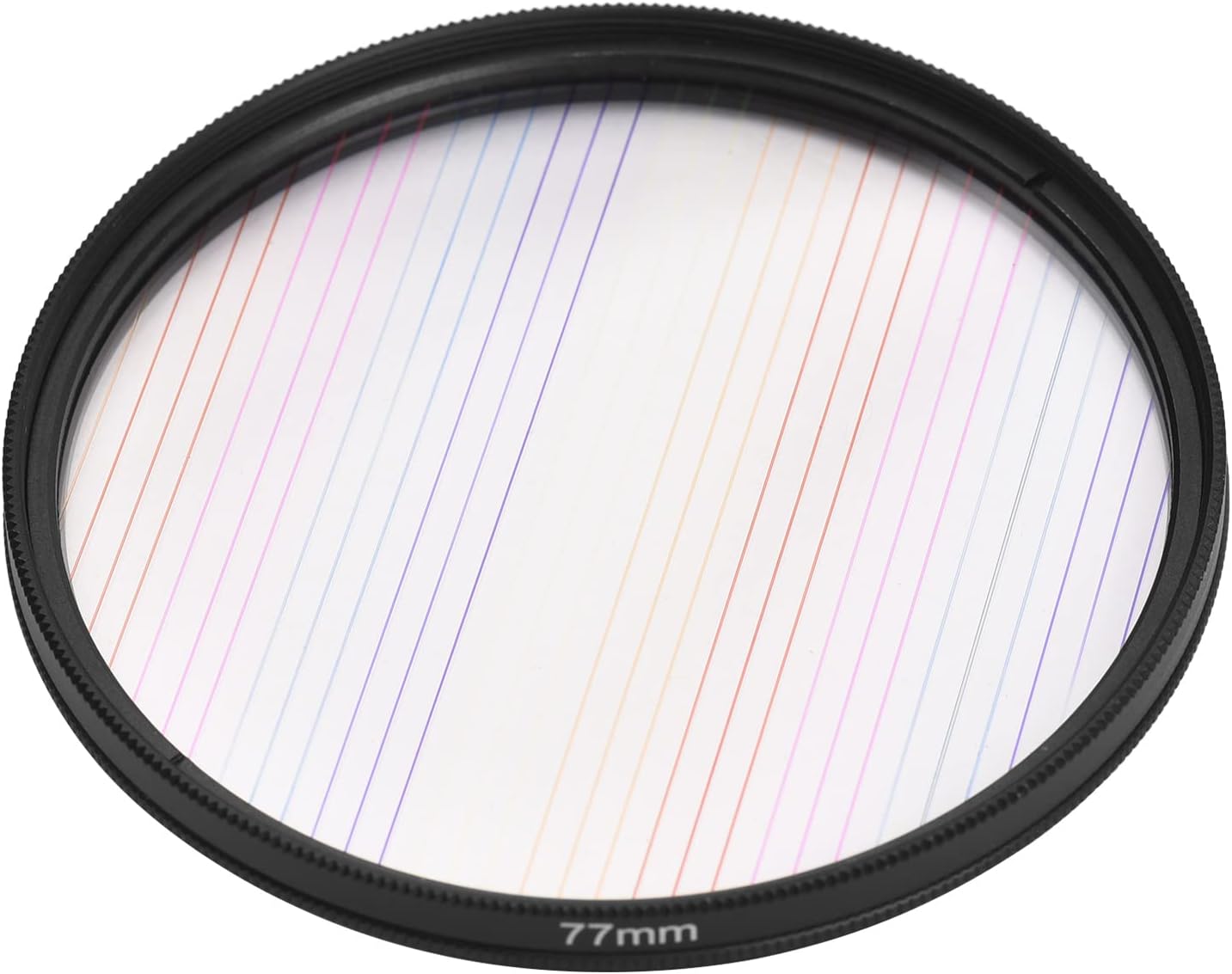 Andoer 77mm Rainbow Streak Lens Filter Special Effects Anamorphic Optical Glass Filter for DSLR Cameras