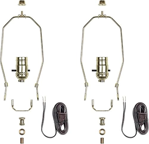 Ciata Kit de fabricaciónreparación de lámpara de enchufe de empuje, 250 V, metal, base de bombilla estándar, bombilla de 150 W máximo, arpa