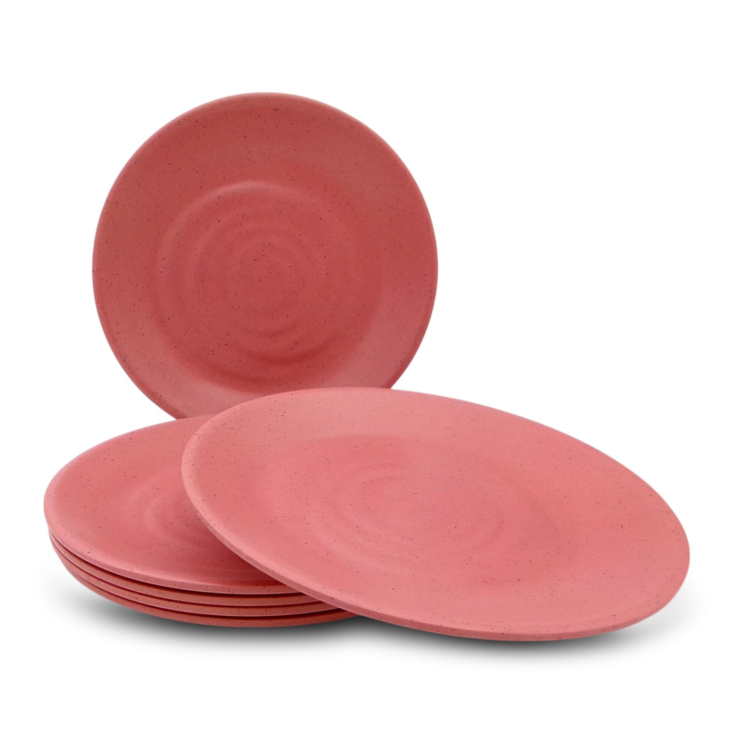 Superware | Pure Melamine | Round Buffet Plate Set - Pink Sand 12.5" (6 nos.) | Stain Free, Glazed Finish 4