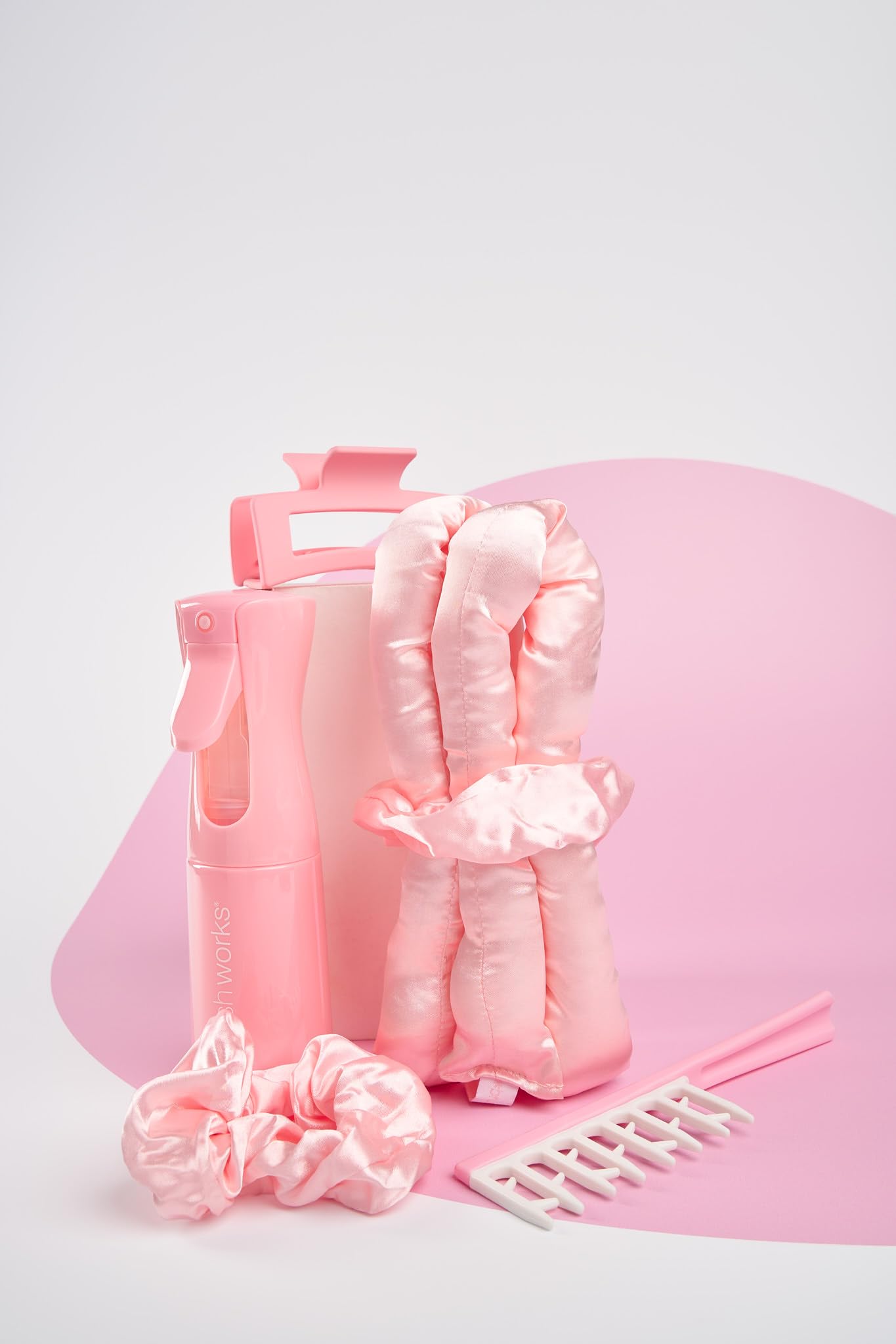 Brushworks Satin Define & Curl Set, Pink - Image 3